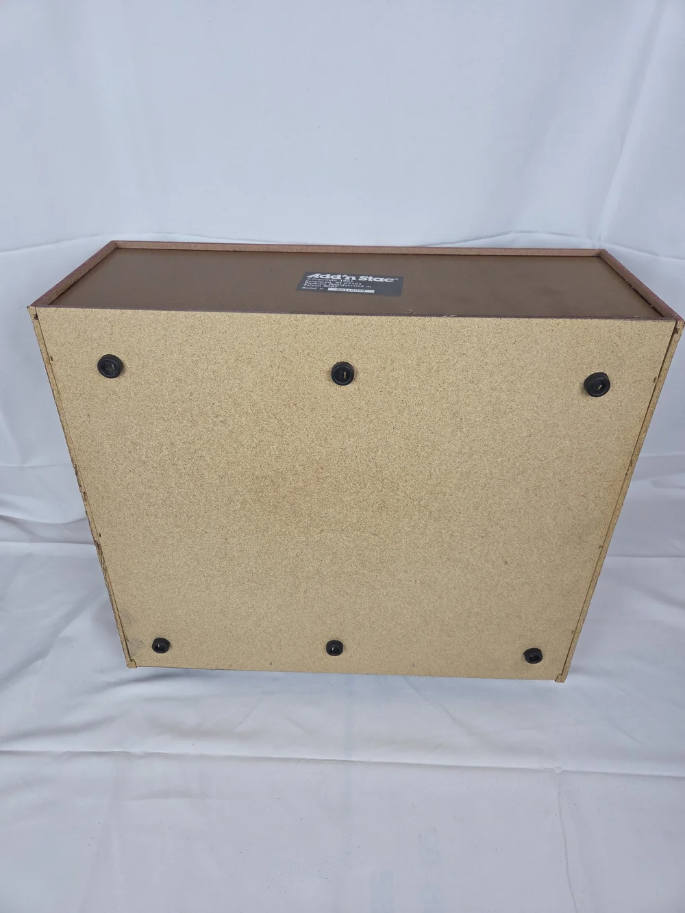 90 Cd's...Vintage 3-Drawer Woodgrain Media Organizer in Brown..